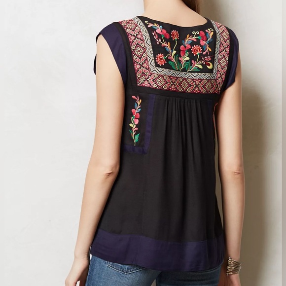 Kyra Embroidered Tunic by Floreat / size 0 - Picture 3 of 6